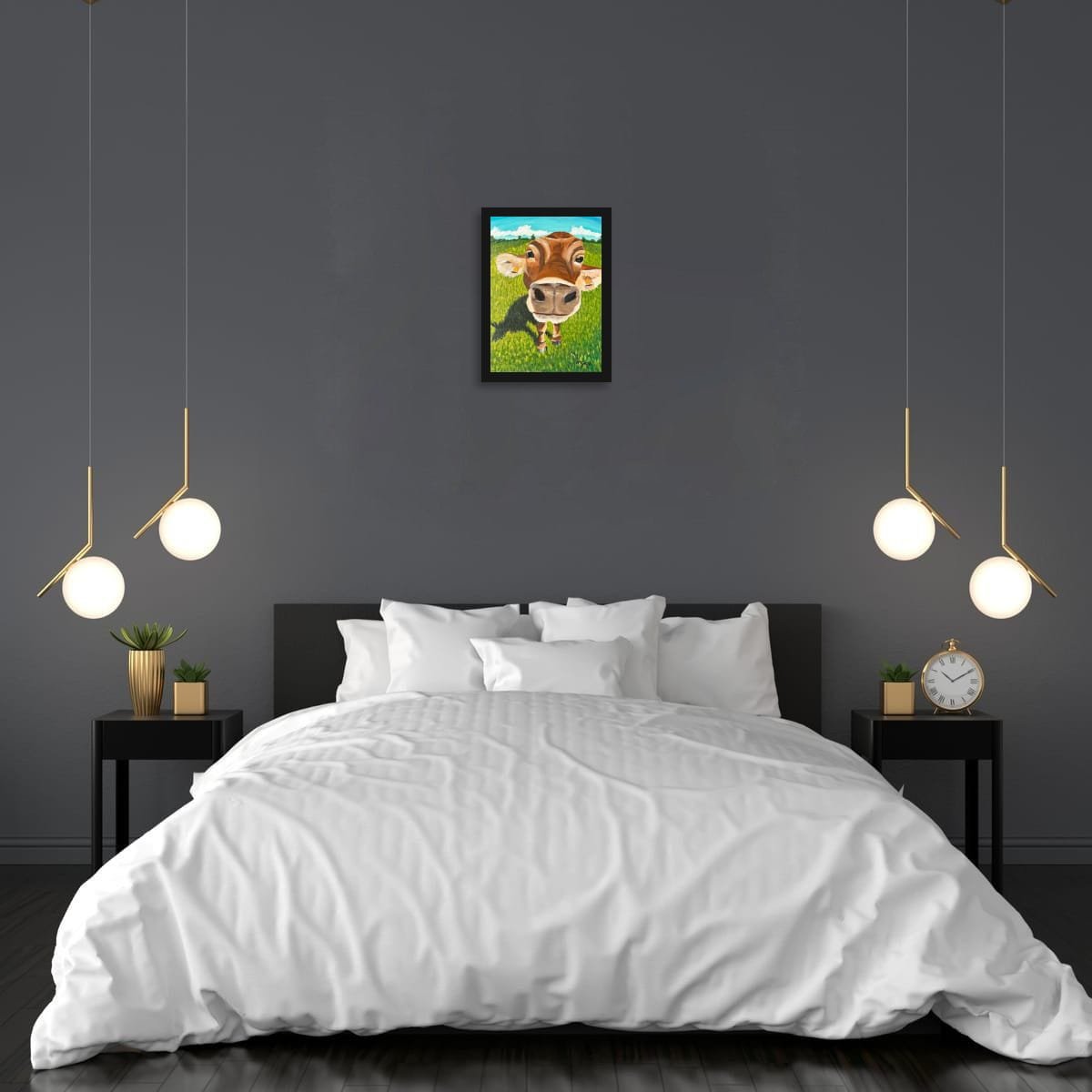 Curious sniff 30 x 40 cm acrylic painting - Image 5