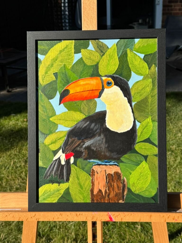 Proud to stand out 30 x 40 cm acrylic painting