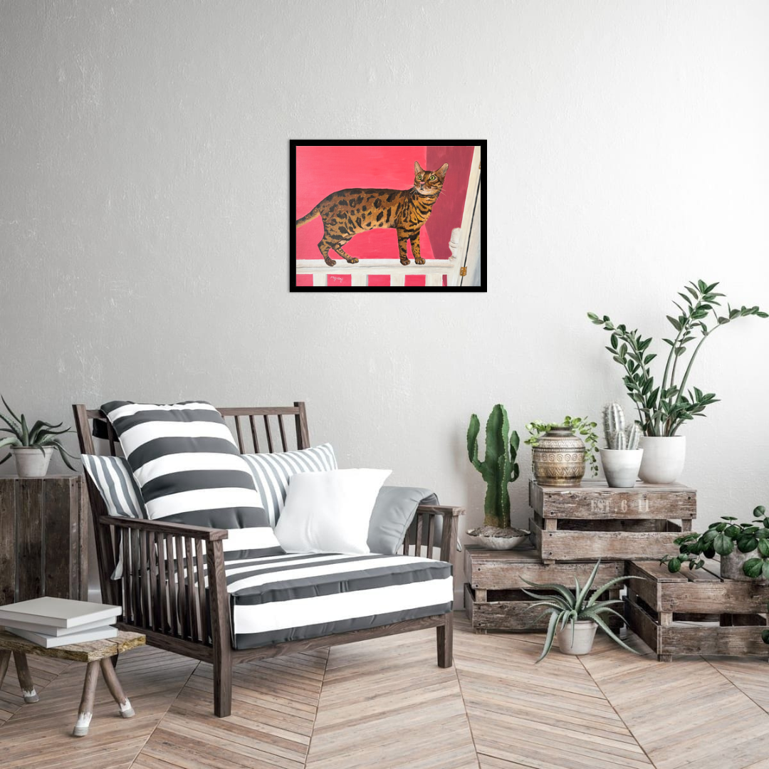 Crazy Dexter 40 x 50 cm acrylic painting - Image 3