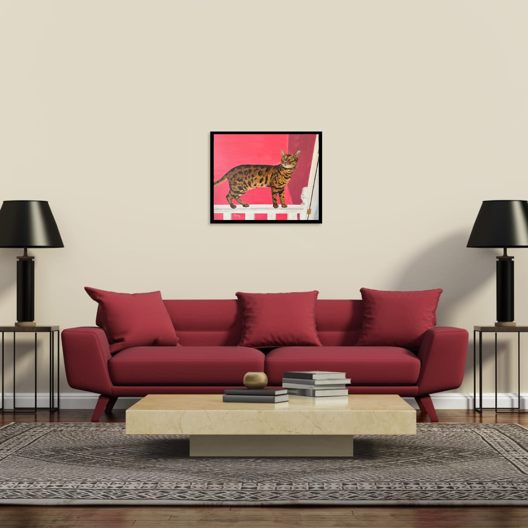 Crazy Dexter 40 x 50 cm acrylic painting - Image 2