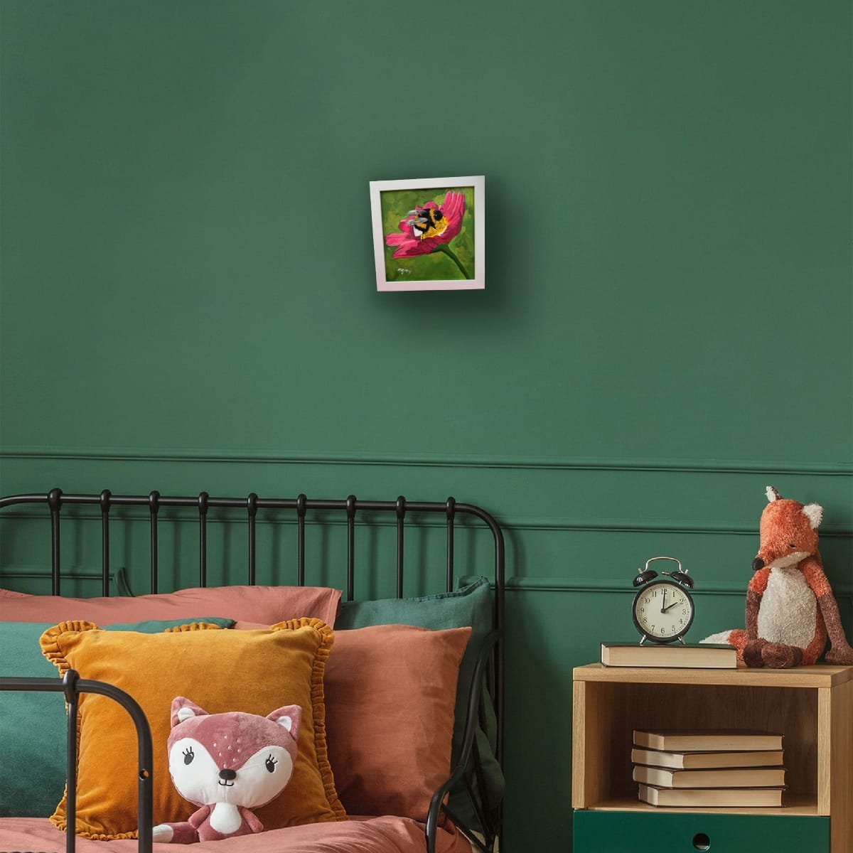 Busy Bee 20 x 20 cm acrylic painting - Image 4