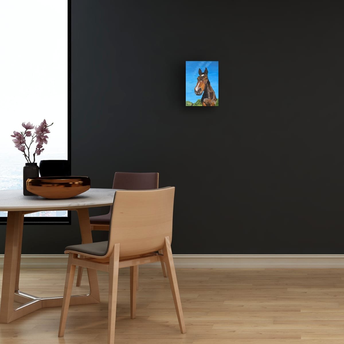 Cheeky stallion 30 x 40 cm acrylic painting - Image 2