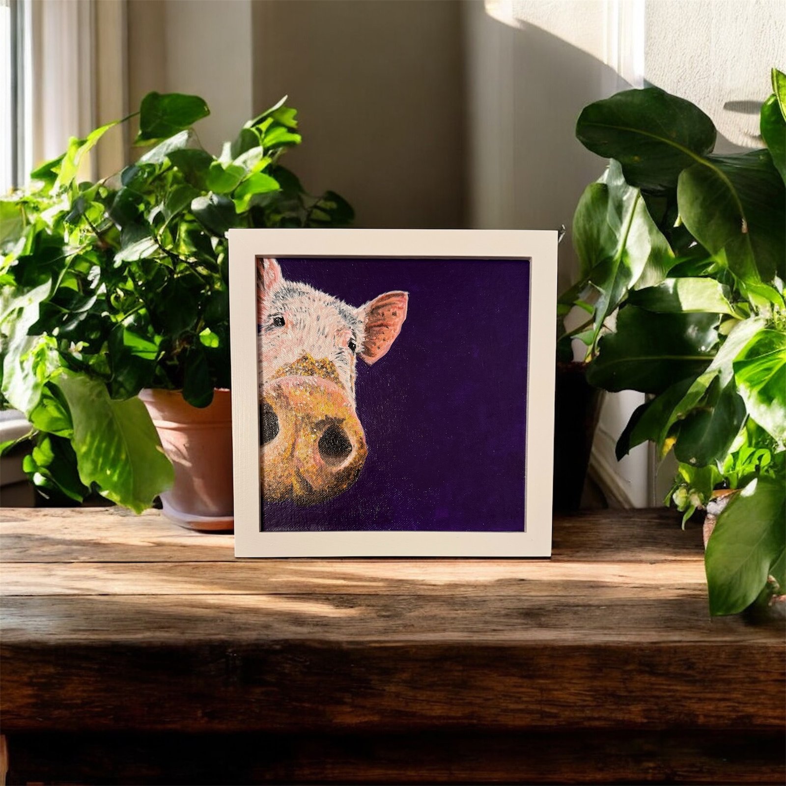 Curious pig - SOLD - Image 2