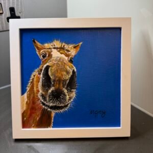 Chestnut pony 20 x 20cm