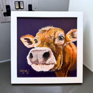 Jersey cow close up 20 x 20 cm
