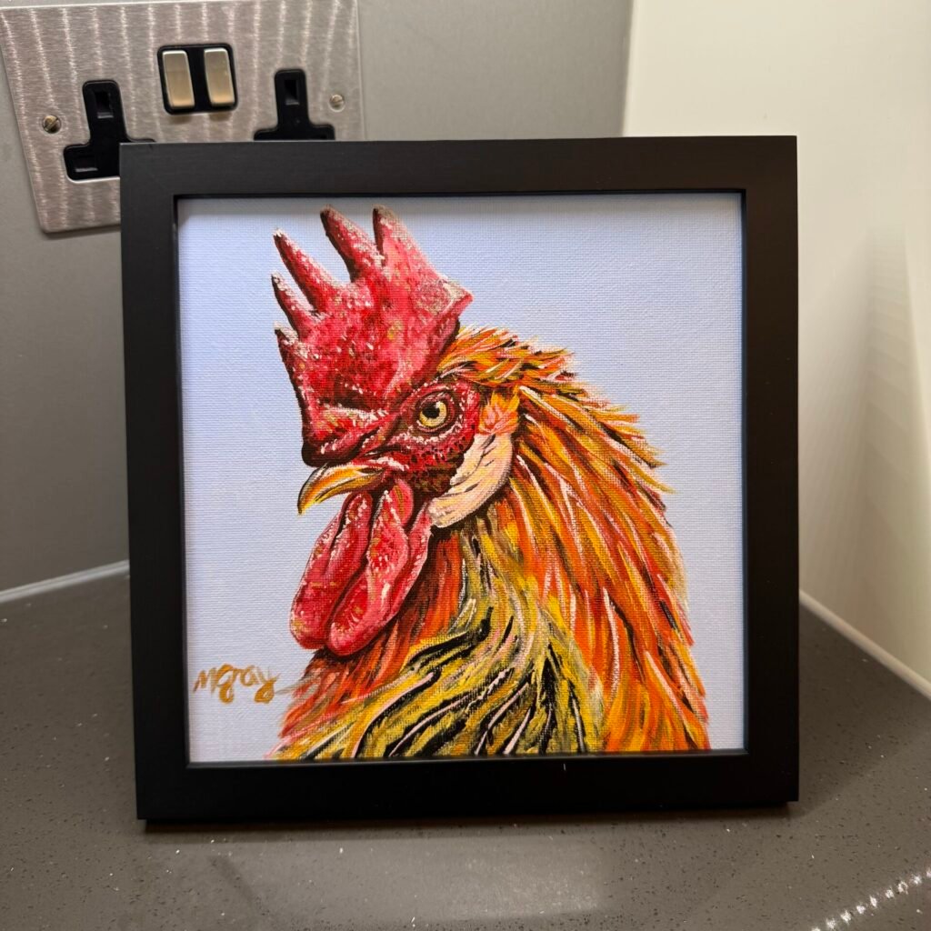 Angry Rooster 20 x 20 cm